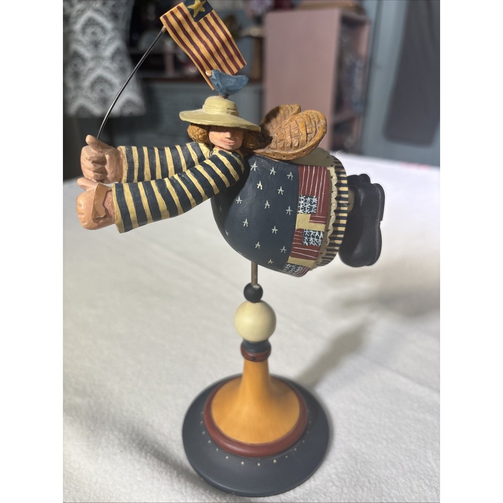Williraye Studio Flying Patriotic Pride Angel. WW1335LB. Longaberger. 2002